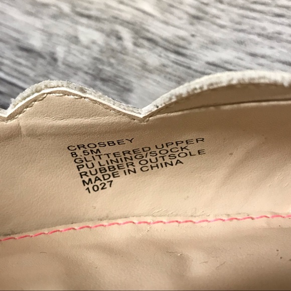 Betsey Johnson Crosbey Silver Glitter Flats - Picture 6 of 6